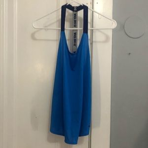 Nike blue racer back tee